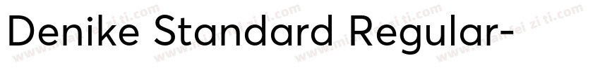 Denike Standard Regular字体转换